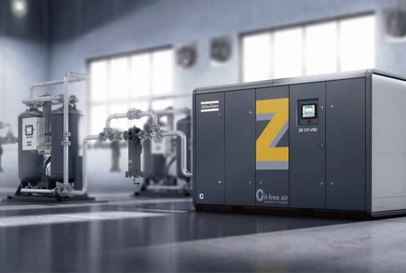 双螺杆双*压缩无油空压机